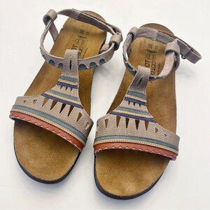 NAOT Odelia Women’s Comfort Cushioned Supportive Leather Flat Sandals Size 36